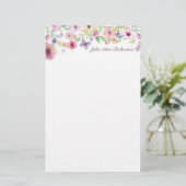 Papier photo floral personnalisé (Debout devant)