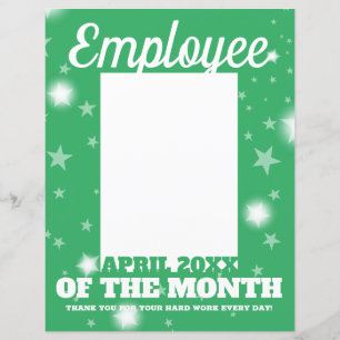 Papier photo insérer employé du mois en-tête APR
