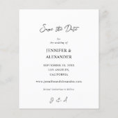 Papier Photo instantanée du budget 2 Enregistrer la date  (Dos)