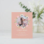 Papier Photo La Moins Chère Changer La Date Floral Wreath (Debout devant)