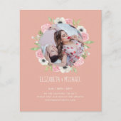 Papier Photo La Moins Chère Changer La Date Floral Wreath (Devant)