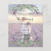 Papier Photo lavande violet floraux budget mariage (Devant)