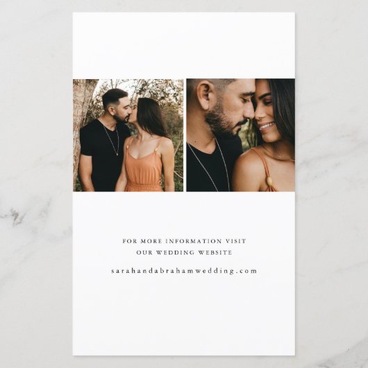 Papier Photo Mariage du script budgétaire Enregistrer la  (Dos)