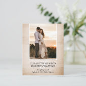 Papier Photo Mariage Enregistrer La Date (Debout devant)