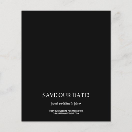 Papier Photo Mariage Enregistrer La Date (Dos)