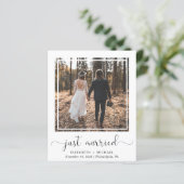 Papier Photo Marié Mariage Réception Invitation (Debout devant)