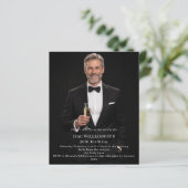 Papier Photo milestone birthday invitation (Debout devant)