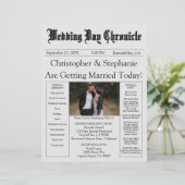 Papier Photo moderne chic modifiable QR Code Code Wedding (Debout devant)