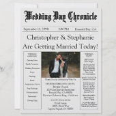 Papier Photo moderne chic modifiable QR Code Code Wedding (Devant)