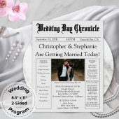 Papier Photo moderne chic modifiable QR Code Code Wedding