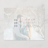 Papier Photo moderne Enregistrer la date (Devant)