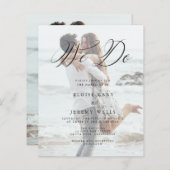 Papier Photo moderne Nous faisons Faire-part de mariage (Devant / Derrière)