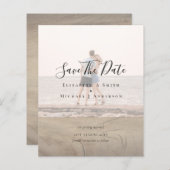 Papier PHOTO moderne OVERLAY TEXTE ENREGISTRER DATES Budg (Devant / Derrière)