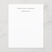 Papier PHOTO nécrologique du mémorial du Merci BUDGET (Dos)