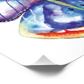 Papier photo papillon aquarelle (satin) (Coin)