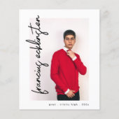 Papier Photo personnalisée Faire-part d'études secondaire (Devant)