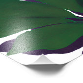 Papier photo professionnel Pink & Green Leaf (Coin)