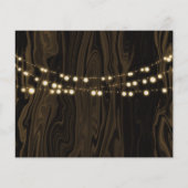 Papier Photo Rustic Tree & String Lights Enregistrer la d (Dos)