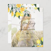 Papier PHOTO TOUT-EN-1 BUDGET OVERLAY Lemons Mariage QR (Devant / Derrière)