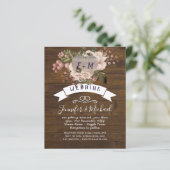 Papier Photographie de coeur rustique Rose rose bleu Mari (Debout devant)