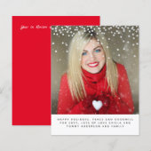 Papier Photographie de Noël Budget Année en révision Lett (Devant / Derrière)