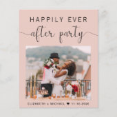 Papier Photographie rose vif Réception de mariage Invitat (Devant)