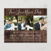 Papier Photographie rustique Collage Faire-part de mariag (Devant)