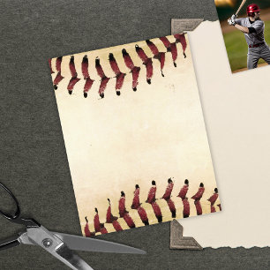Papier Photos de baseball Rustic Memory Scrapbook Paper