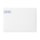 Papier Picado Marine Bleu | Étiquette d'envoi d'ad (Devant)