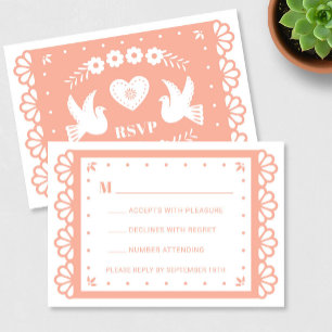 Papier Picado Style carte RSVP