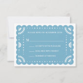 Papier Picado Style Carte RSVP mexicaine (Devant)