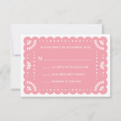 Papier Picado Style Carte RSVP mexicaine (Devant)