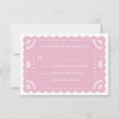 Papier Picado Style Carte RSVP mexicaine (Devant)