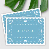 Papier Picado Style Carte RSVP mexicaine