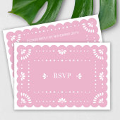 Papier Picado Style Carte RSVP mexicaine