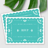 Papier Picado Style Carte RSVP mexicaine