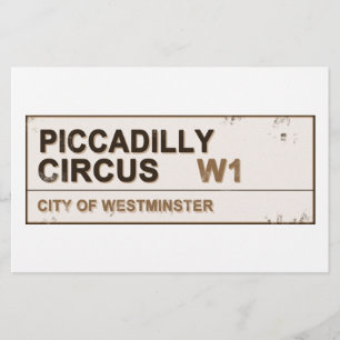 Papier Piccadilly Circus Londres - Vintage