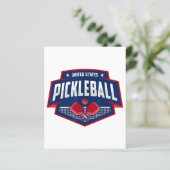 Papier Pickleball Support Team Pickleball Player USA (Debout devant)