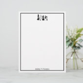 Papier Pièces de Jeu d'Échecs Art Vintage #2 (Debout devant)