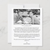 Papier Pièces d'échecs Mariages bon marché King & Queen e (Dos)