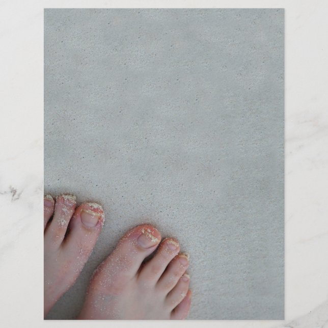 Papier pieds sableux (Devant)