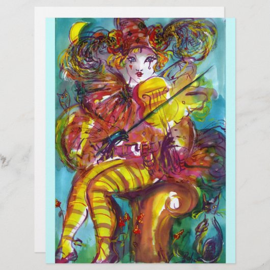 Papier PIERO / Soirée carnavalesque vénitienne (Devant / Derrière)