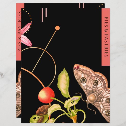 Papier Pies et pâtisseries | Insertion de recette | Papil (Devant / Derrière)