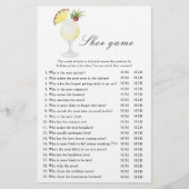 Papier Pina Colada Cocktail Bridal shower Shoe game (Devant)