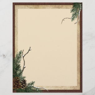 Papier Pinceau d'hiver stationnaire - Circulaire