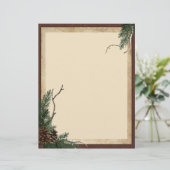 Papier Pinceau d'hiver stationnaire - Circulaire (Debout devant)