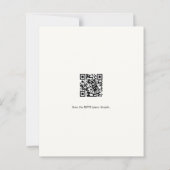 Papier Pine arbre QR entreprise Noël Fête invitation (Dos)