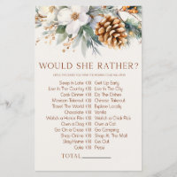Pine Tree Floral Voudrait Elle Plutôt Baby shower
