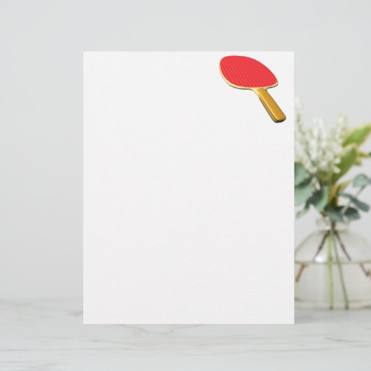 Papier Ping Pong Paddle (Debout devant)