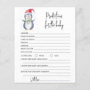Papier Pingouin - prédictions et conseils bébé